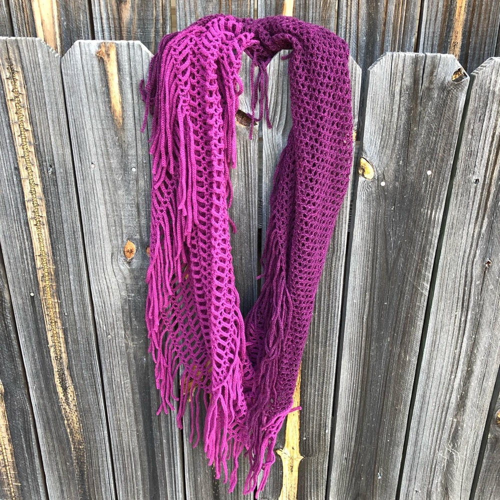 Purple Infinity Scarf - Picture 2 of 2